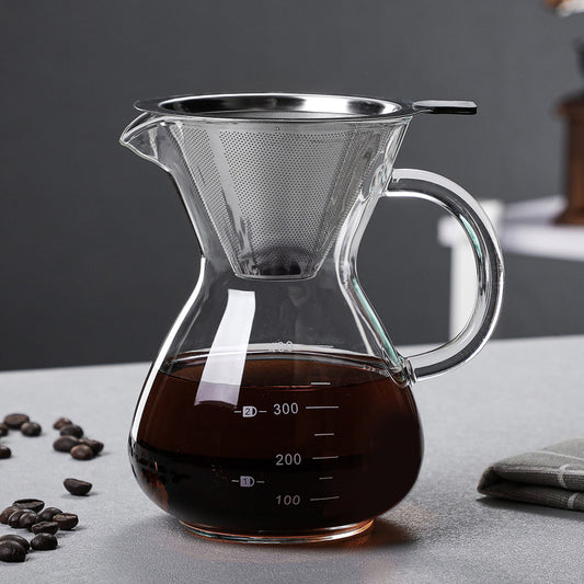 Glass coffee maker-400ml + filter-1 set