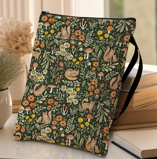 Printed storage bag-Mushroom cat-1 piece