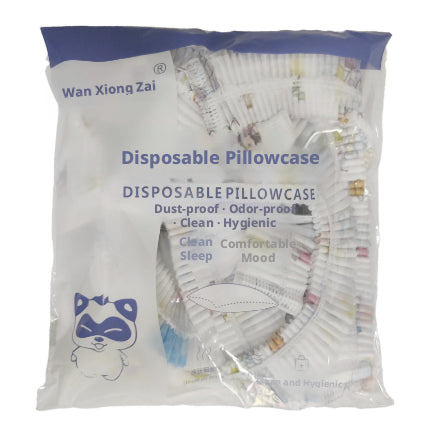 Pillowcase - Non - woven fabric - random printing - 2 pieces - 1 bag