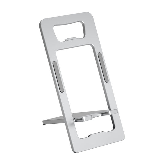 Card type mobile phone holder-silver-aluminum alloy-1 piece