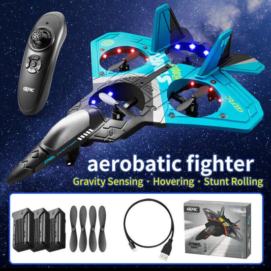 V17 Remote Control Plane 2.4Ghz Foam RC Airplanes Helicopter Quadcopter,Spinning Drone With Cool Light,Gifts For Kids Adults.Logistics Is Randomly Sent By UPS,USPS,FEDEX,Amazon Logistics.