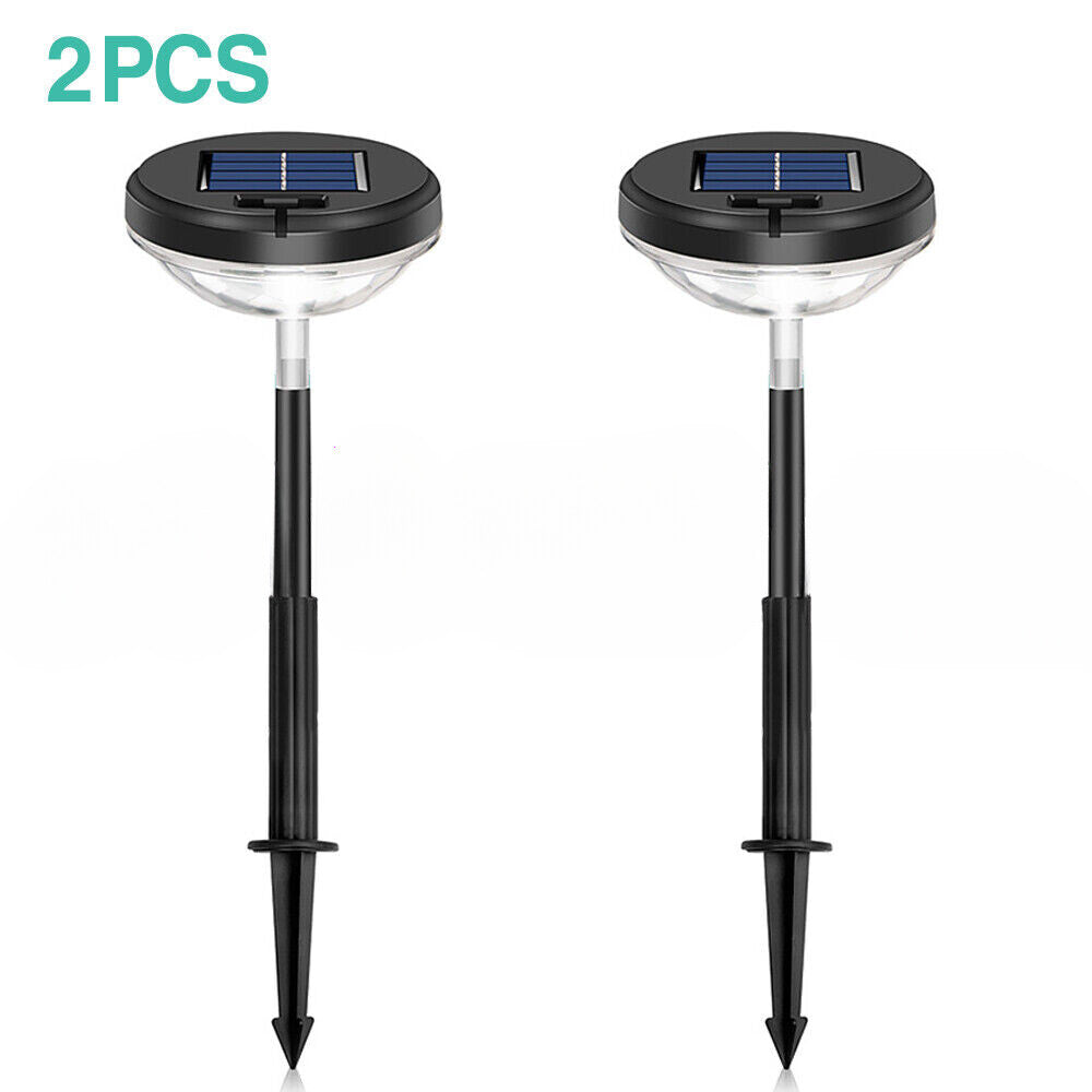 Solar Lawn Light Led Outdoor Ground Garden Path Landscape Yard Waterproof Lamp 2PCS