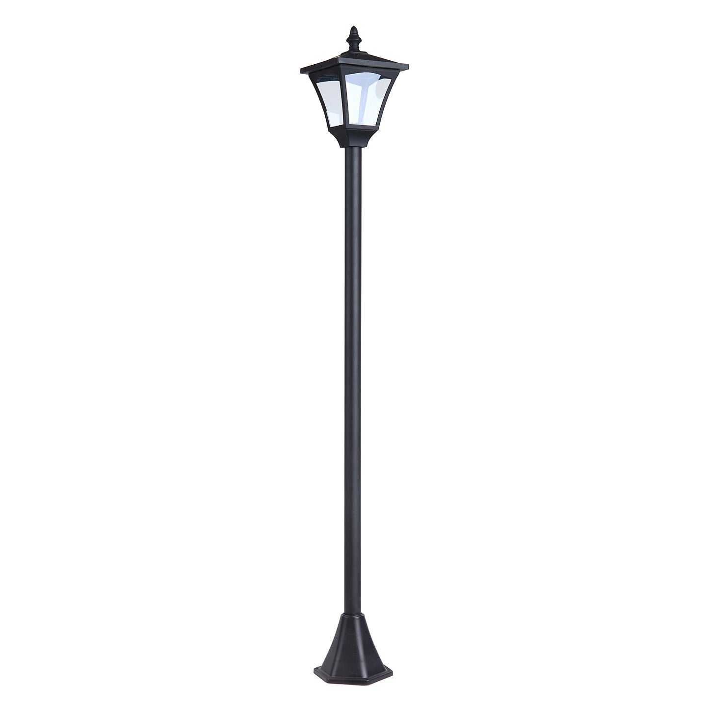 Solar Gartenlaterne LED 30 Lumen Solarlampe Erdspieß 120 Cm Schwarz