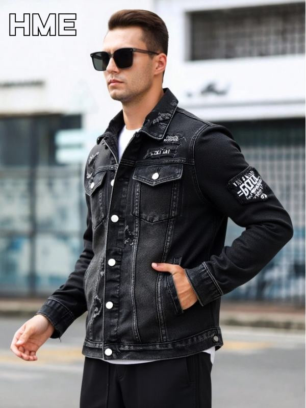Veste en Jean Ajustée Homme