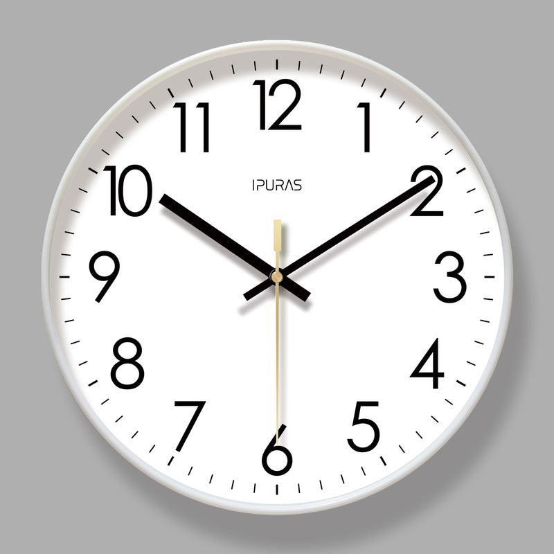 2025 New 10/12/14 - inch Electronic Calendar Wall Clock. Monitors temp & humidity. Dual - display. Mute. Quartz movement.