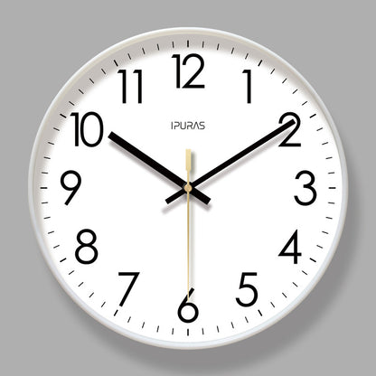 2025 New 10/12/14 - inch Electronic Calendar Wall Clock. Monitors temp & humidity. Dual - display. Mute. Quartz movement.