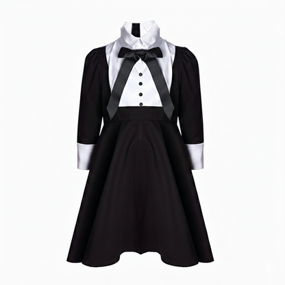 Girls A Line Formal Dress Toddler Vintage Dress Black Party Dress 3 - 5 Years