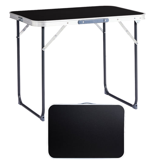 Table de camping pliante portable en aluminium 70x50 cm, table de pique-nique robuste pour intérieur et extérieur