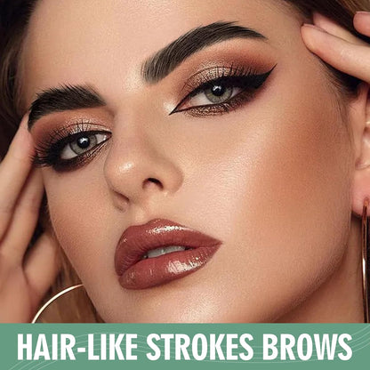 Microblading Eyebrow Pen, Waterproof Eye Brow Pen With 4 - Fork - Tip Liquid Bro