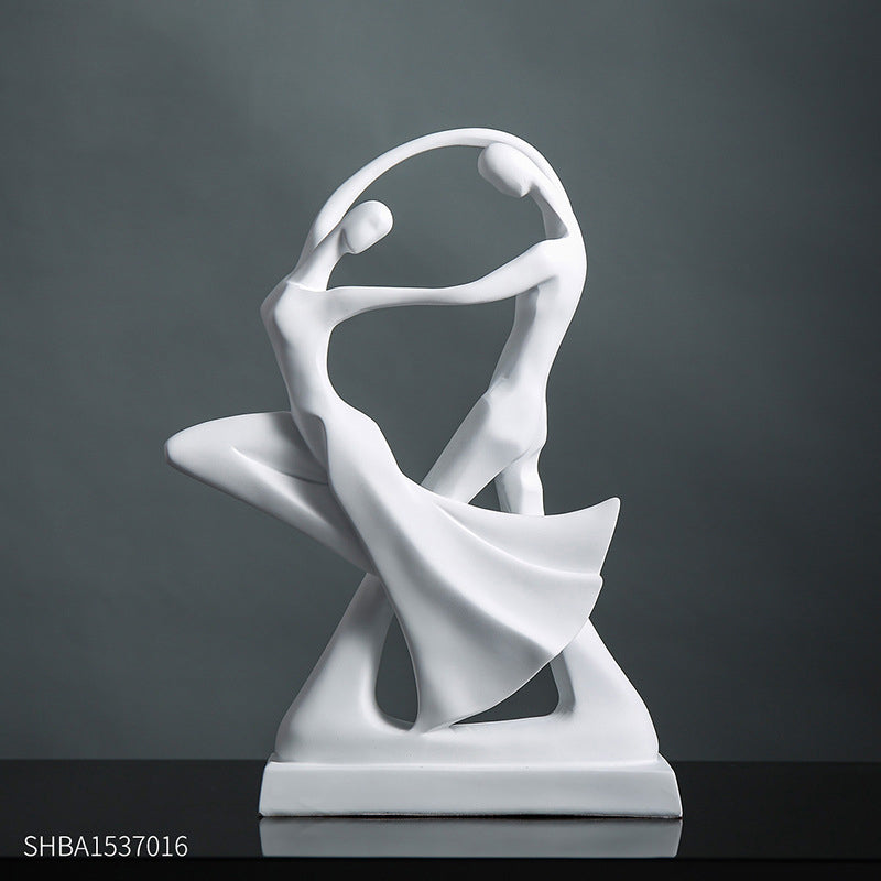 Scandinavian Abstract Figurine Creative Artistic Sculpture Modern Minimalist Living Room Entryway Wine Cabinet Home Decor