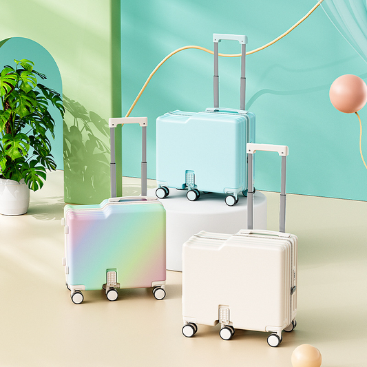Valise enfant porteur, trotteur à roulettes avec code de voyage, pour filles et garçons