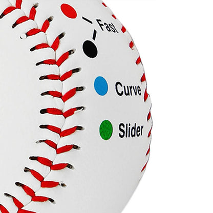 9 Inch Competition Training Baseball with Finger Placement Markers Games Practice Baseball Training Aid for Pitching