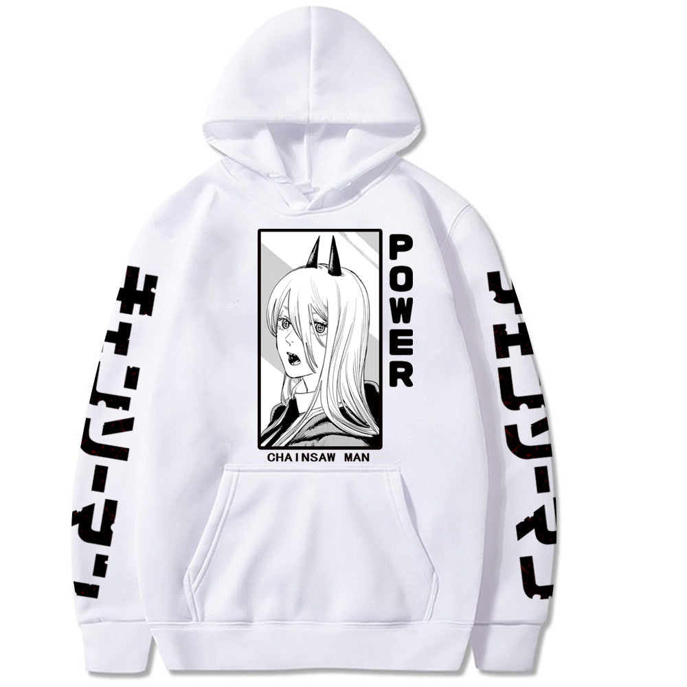 Chainsaw Man Printed Hooded Sweatshirt
