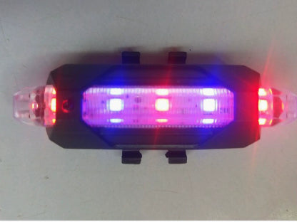 Bicycle taillights-red and blue light-1 pack