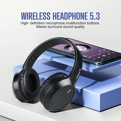 Casque Audio Bluetooth Sans Fil Rechargeable avec Micro