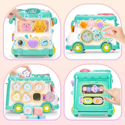 Bus d'Éveil Musical 6-en-1 pour Bébé