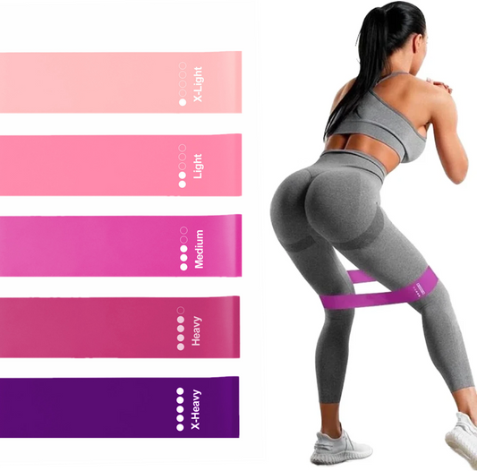 Kit de 5 Bandes Élastiques de Résistance - Fitness & Yoga