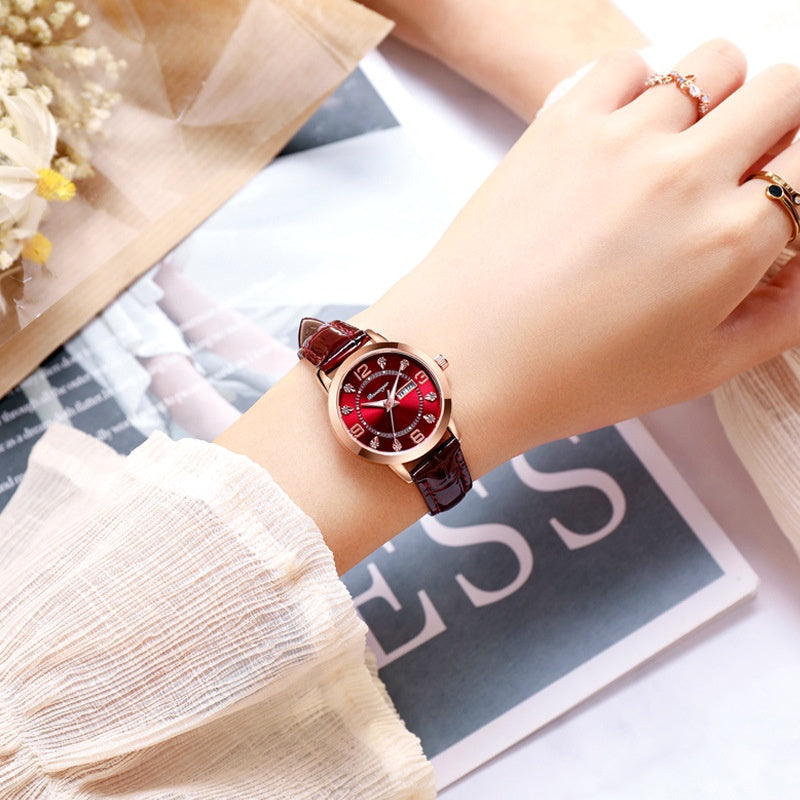 Niche High Sense Waterproof Luminous Quartz Watch