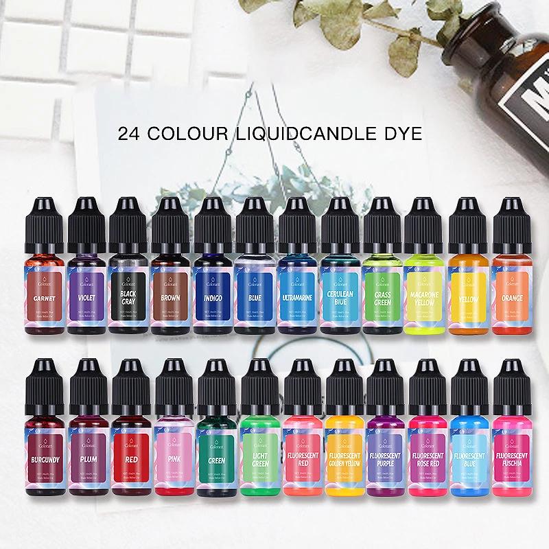 24Colors Candle Pigment Colorant Coloring Agent For DIY Candle Soap Bath Bomb-Candle-Dye-24Pcs-300603