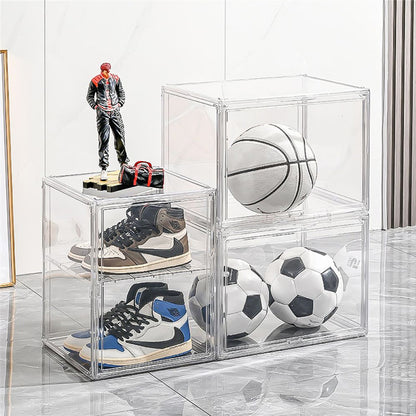 Foldable Magnetic Acrylic Case - Display & Protect Action Figures, Funko Pops, Blind Box Toys