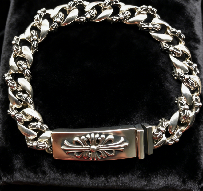 Cross flower bracelet chain