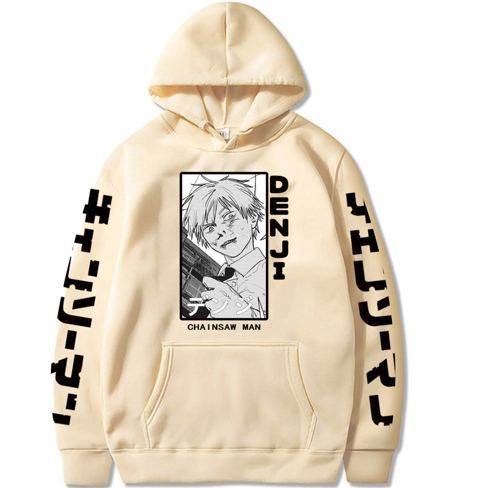 Chainsaw Man Printed Hooded Sweatshirt