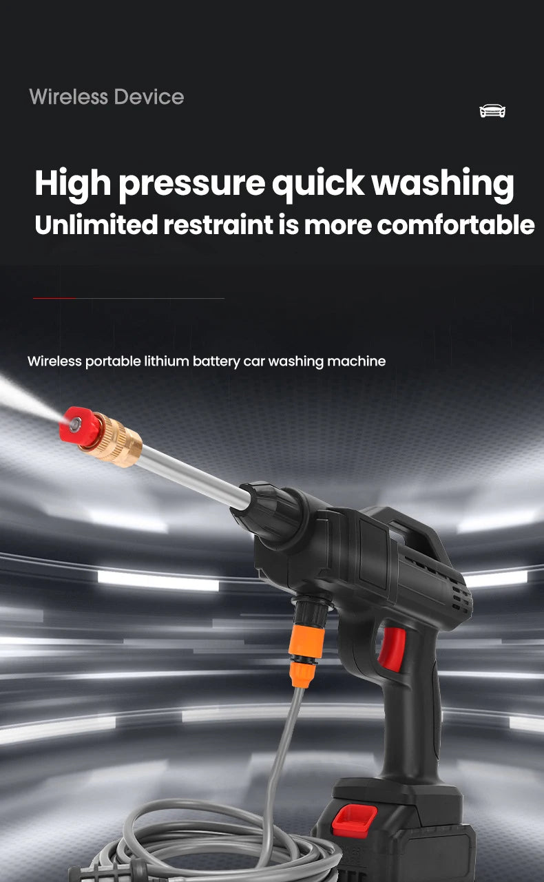 600W 30BAR Cordless High Pressure Cleaner Washer Garden Spray Water Gun Wash Water Cleaning Machine for Makita 18V Battery