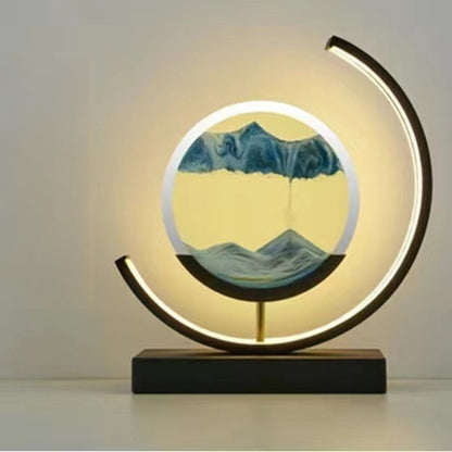 LED Flowing Sand Painting Lamp: Night Light for Home (Gift Option)