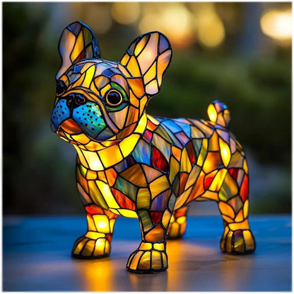 Animal resin LED night light, a cute bedside lamp for living rooms and bedrooms.