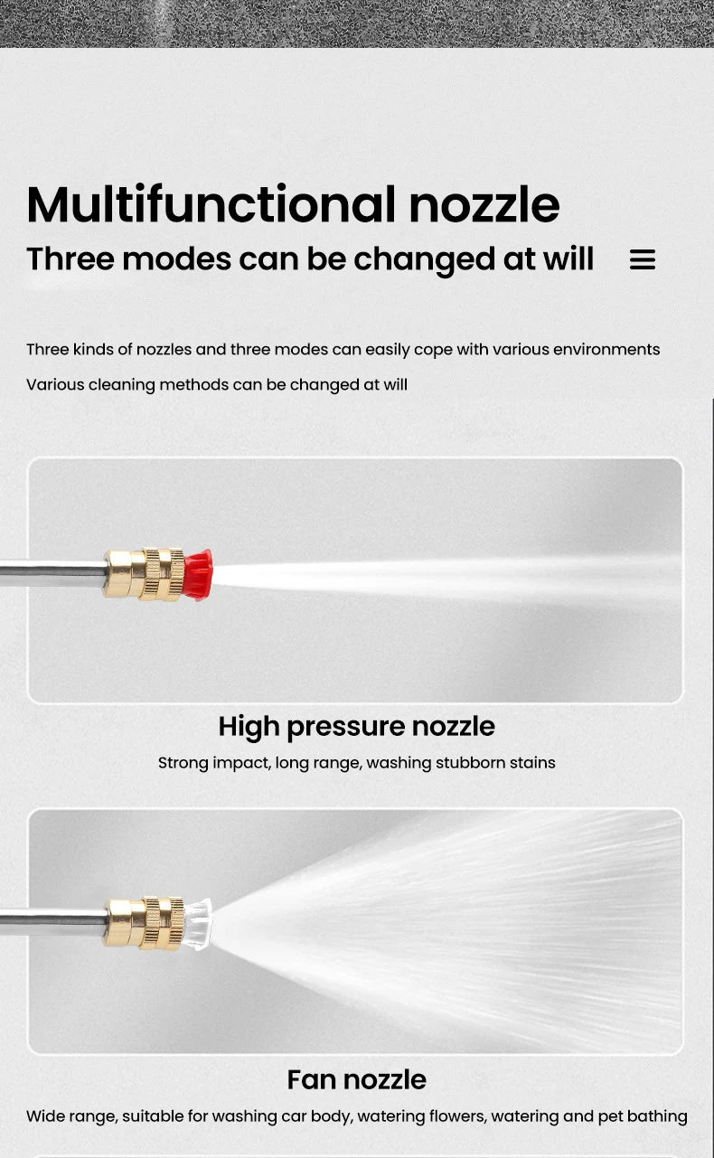 600W 30BAR Cordless High Pressure Cleaner Washer Garden Spray Water Gun Wash Water Cleaning Machine for Makita 18V Battery