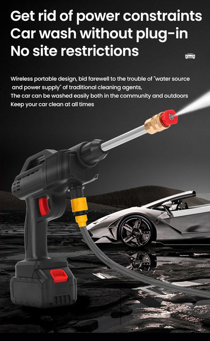 600W 30BAR Cordless High Pressure Cleaner Washer Garden Spray Water Gun Wash Water Cleaning Machine for Makita 18V Battery