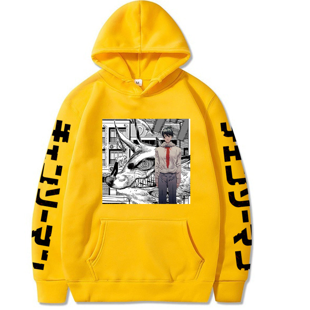 Chainsaw Man Printed Hooded Sweatshirt