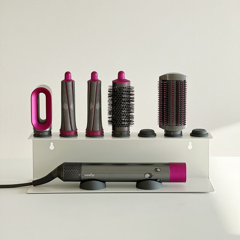 Non - Perforated Hair Dryer Holder. Also for Straighteners & Curling Irons. Ideal for Bathroom Sorting