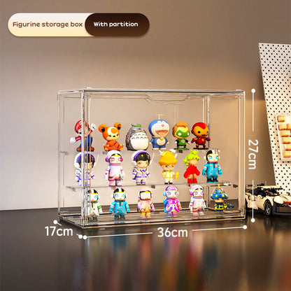Foldable Magnetic Acrylic Case - Display & Protect Action Figures, Funko Pops, Blind Box Toys