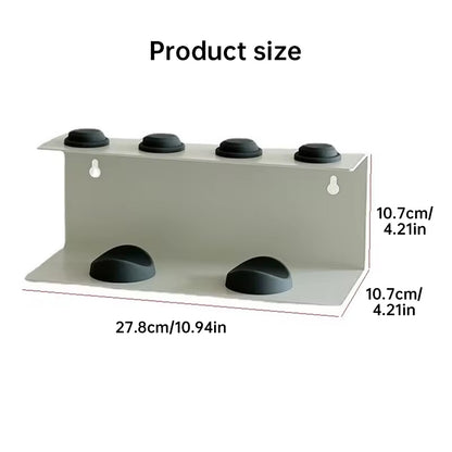 Non - Perforated Hair Dryer Holder. Also for Straighteners & Curling Irons. Ideal for Bathroom Sorting