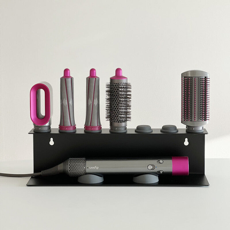 Non - Perforated Hair Dryer Holder. Also for Straighteners & Curling Irons. Ideal for Bathroom Sorting