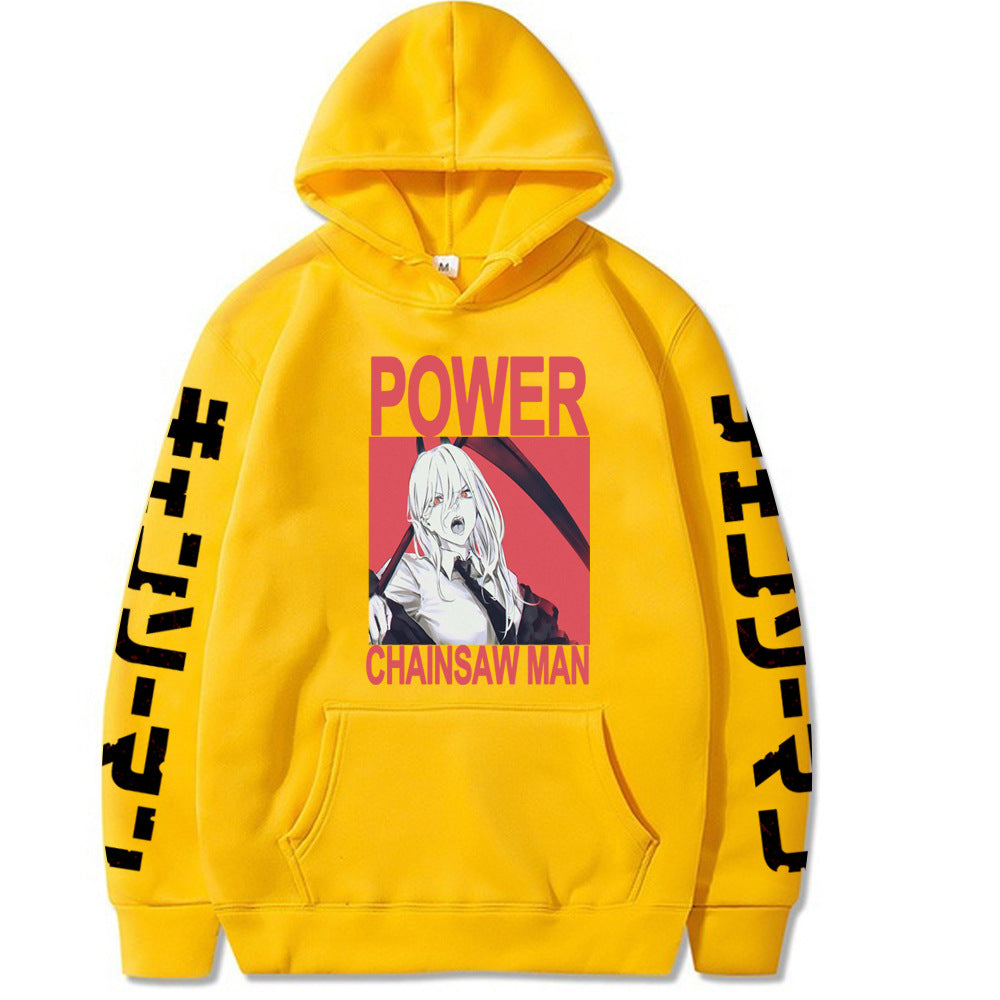 Chainsaw Man Printed Hooded Sweatshirt