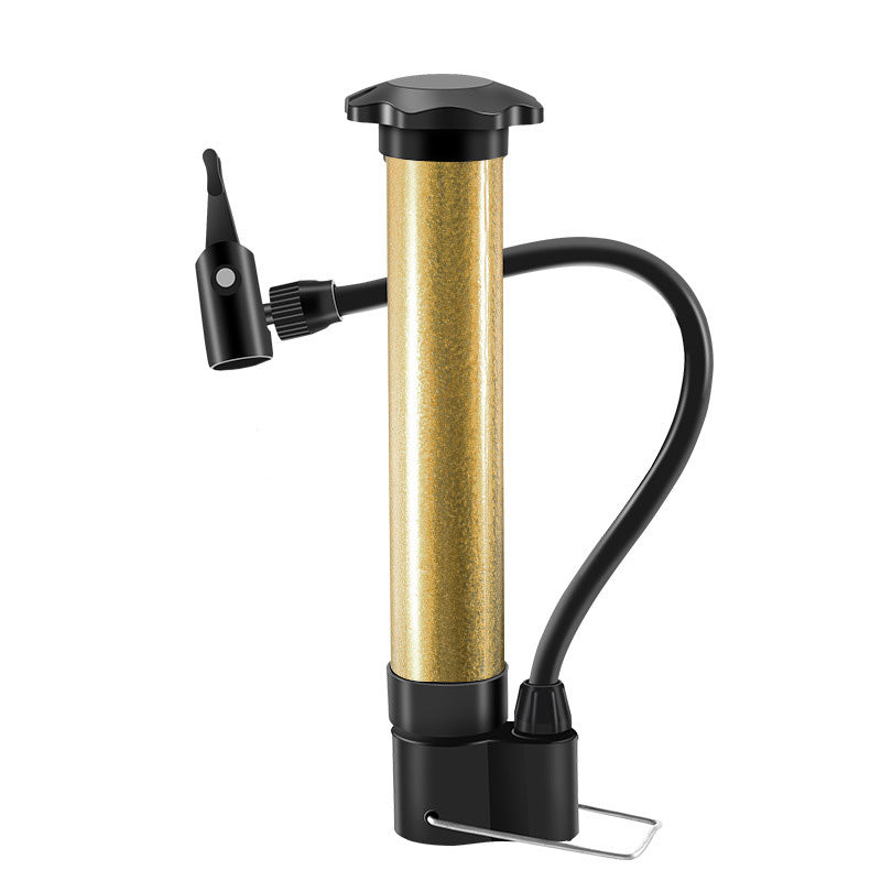 Portable Bike Pump (Schrader Valve 80psi), Lightweight Tube, Manual Inflator (Road/MTB), Cycling Accessories