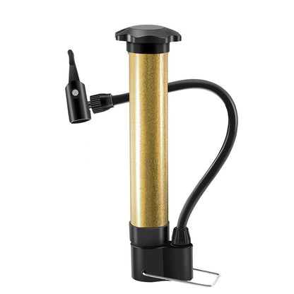 Portable Bike Pump (Schrader Valve 80psi), Lightweight Tube, Manual Inflator (Road/MTB), Cycling Accessories