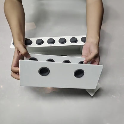 Non - Perforated Hair Dryer Holder. Also for Straighteners & Curling Irons. Ideal for Bathroom Sorting