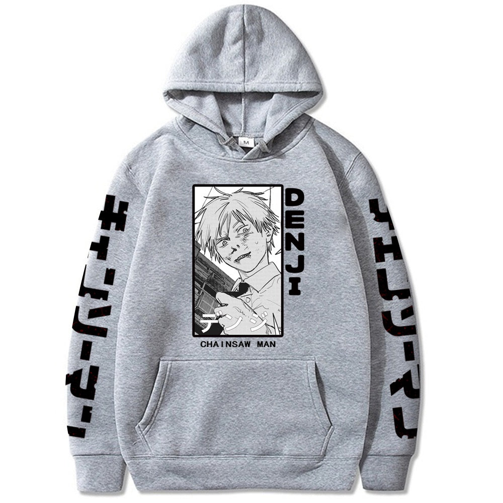 Chainsaw Man Printed Hooded Sweatshirt