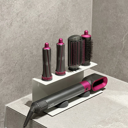 Non - Perforated Hair Dryer Holder. Also for Straighteners & Curling Irons. Ideal for Bathroom Sorting