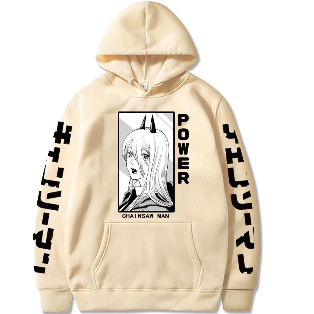 Chainsaw Man Printed Hooded Sweatshirt