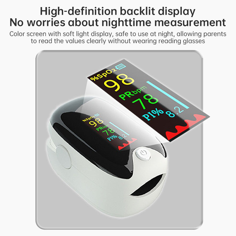 Reusable Lightweight Finger Pulse Oximeter for Outdoor Enthusiasts (Hiking, Skiing, Cycling)
