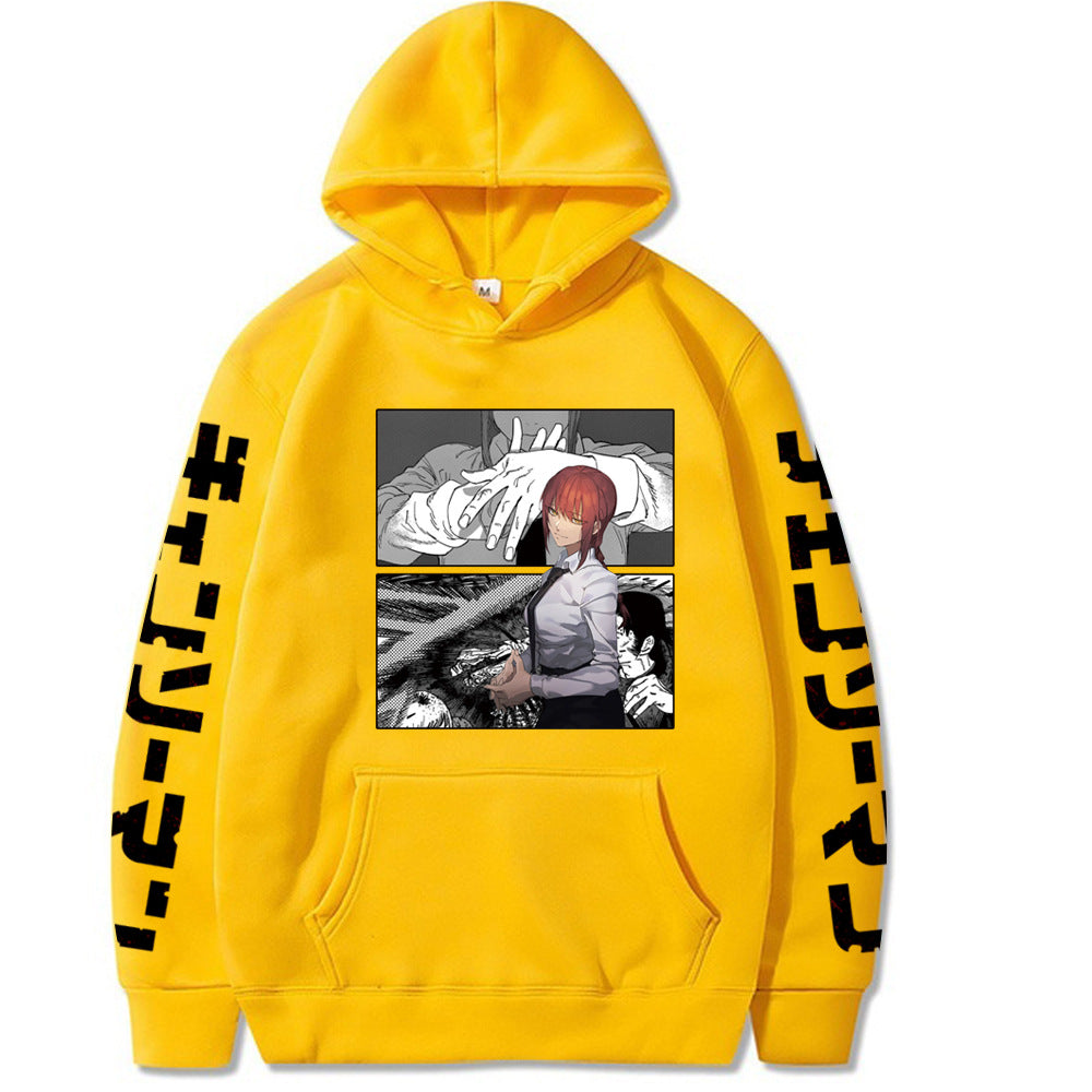 Chainsaw Man Printed Hooded Sweatshirt