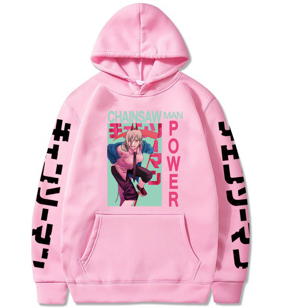 Chainsaw Man Printed Hooded Sweatshirt