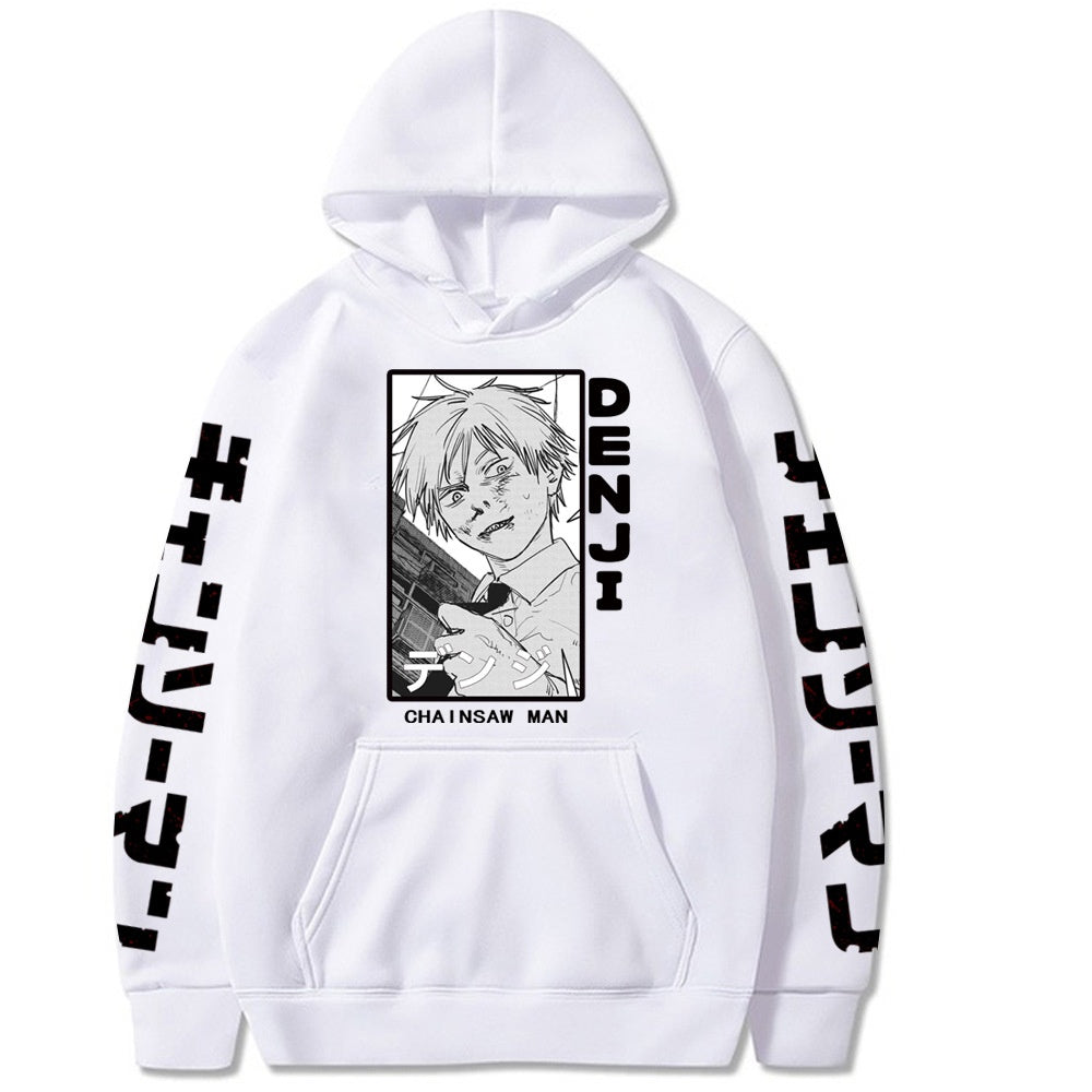 Chainsaw Man Printed Hooded Sweatshirt