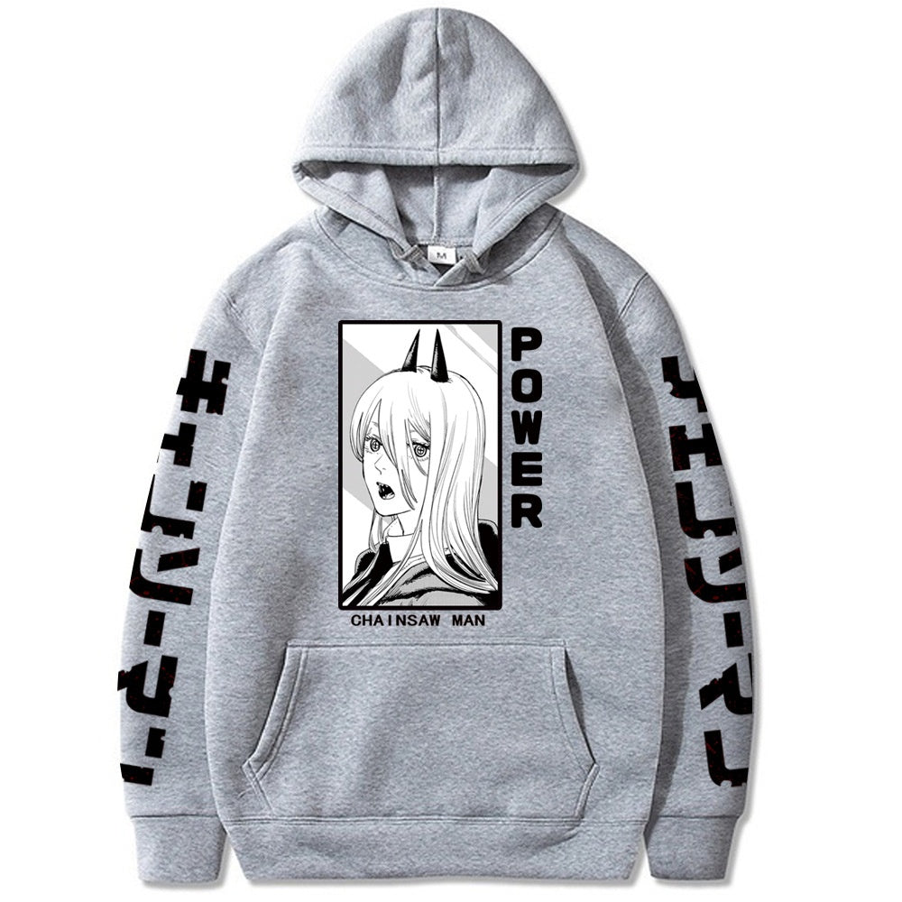 Chainsaw Man Printed Hooded Sweatshirt