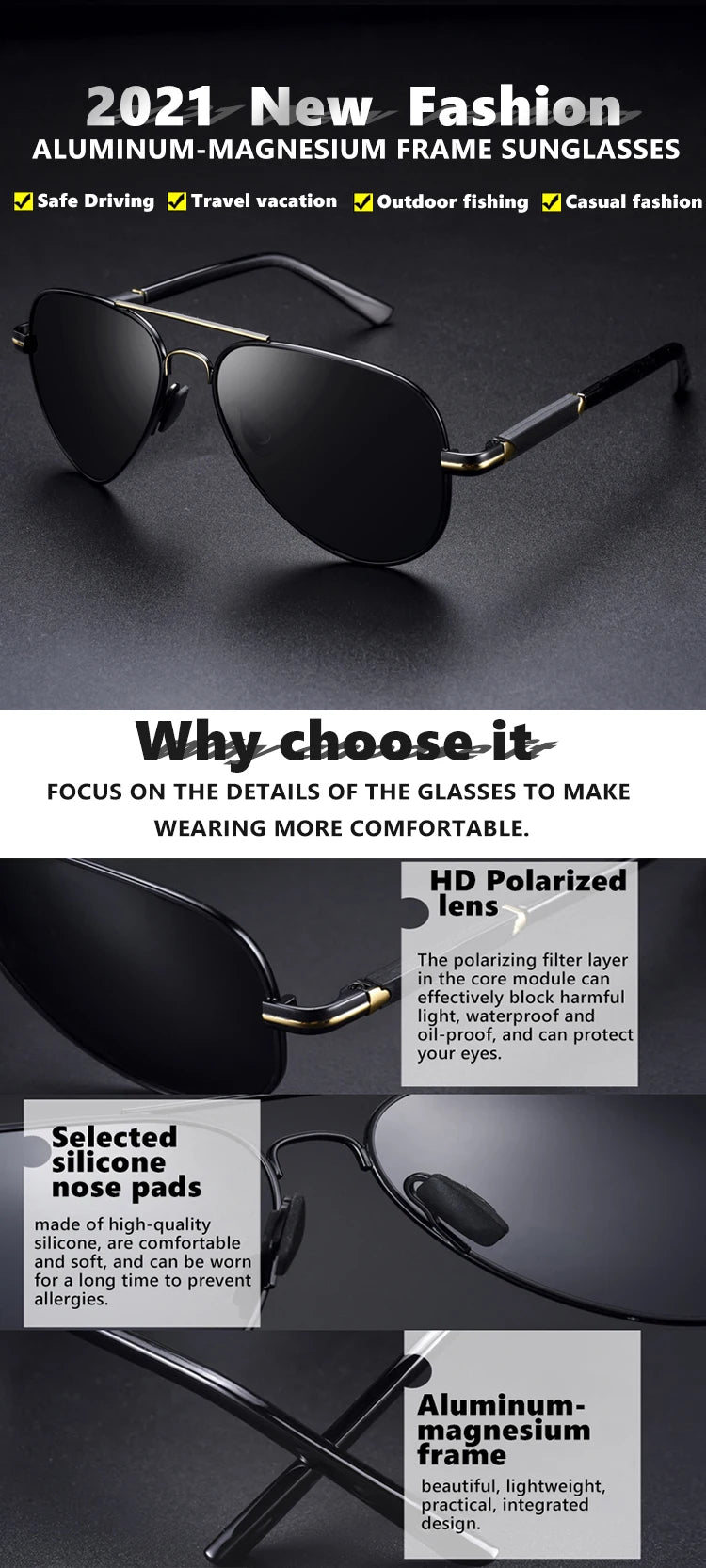 2022 New Trend Quality Titanium Alloy Sunglasses Polarized Men Photochromic Sun Glasses Women Pilot Mirror Shades Oculos De Sol