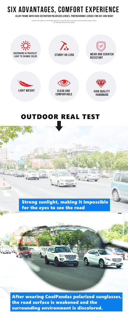 2022 New Trend Quality Titanium Alloy Sunglasses Polarized Men Photochromic Sun Glasses Women Pilot Mirror Shades Oculos De Sol